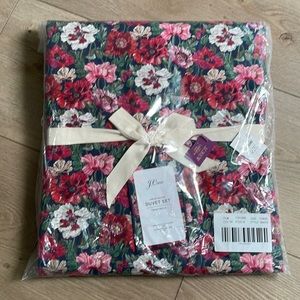 JCrew Springtime Duvet & Sham Set Twin/Twin XL NWT